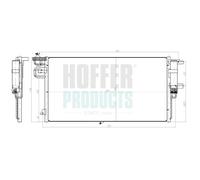 HOFFER Condensatore climatizzatore FORD 1,5 2,0 1856995 EJ7H19710AC