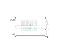 HOFFER Condensatore climatizzatore per NISSAN 1,6 1,4 92100AX800 92100AX801