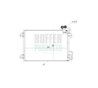 HOFFER Condensatore climatizzatore RENAULT 2,0 1,9 7700434383 7702233492