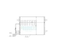 HOFFER Condensatore climatizzatore VW SKODA 1,9 2,0 3B0260401 3B0260401A