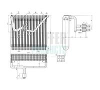HOFFER Evaporatore climatizzatore KIA 1,5 1,4 971391G000