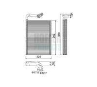 HOFFER Evaporatore climatizzatore MERCEDES-BENZ 2,0 3,0 2058307800 2058309904