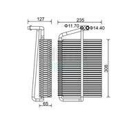 HOFFER Evaporatore climatizzatore MERCEDES-BENZ 5,0 3,2 2208300458 A2208300458