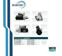 HOFFER H5010041 Motorino Avviamento Iveco Daily III IV 2.3 3.0 12V 2kW 99-