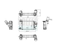 HOFFER Intercooler for NISSAN RENAULT 1,6 144614BE0A