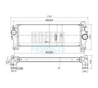 HOFFER Intercooler LAND ROVER 2,2 2,4 ESR4504 LR017950 PCM100210 PCM500020