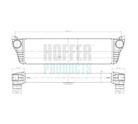 HOFFER Intercooler MERCEDES-BENZ 2,1 6395011301 A6395011301