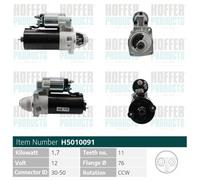 HOFFER Motorino d'avviamento PIAGGIO 0,4 0,5 250761 58402060 292083 58402490