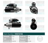 HOFFER Motorino d'avviamento VW 2,5 02M911023Q 02M911023QX