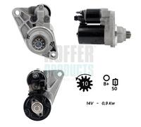 HOFFER Motorino d'avviamento VW SKODA SEAT 1,4 1,2 02T911023D 02T911023E