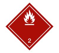 HOFFMANN Contrassegno di merce pericolosa Gas infiammabili, Modello: 04300 Quantità:1