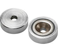 HOFFMANN - Magnete permanente cilindrico piatto con foro Neodimio 20