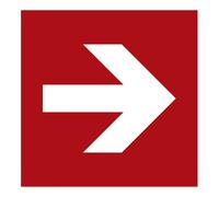 HOFFMANN Segnali antincendio, Freccia direzionale dritta, Modello: 12200 Quantità:1