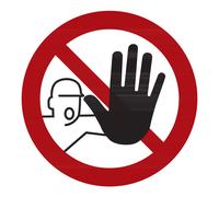 HOFFMANN Segnali di divieto, Accesso vietato ai non autorizzati, Modello: 01300 Quantità:1