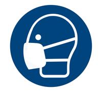 HOFFMANN Segnali di obbligo, Obbligatorio indossare la mascherina, Modello: 04100 Quantità:1