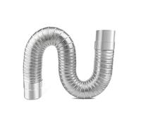 HOFFTI Canna fumaria for stufe a Legna, Canna fumaria in Acciaio Inox, Canna fumaria Flessibile, Stufa a Legna, fornello da Campeggio, Tubo di sfiato Regolabile (Color : 100cm, Dimensione : 8cm)