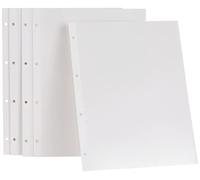 Hofmann, Fogli autoadesivi per album ad anelli, confezione da 20 fogli autoadesivi, 235 x 320 x 0,1 mm, colore: bianco