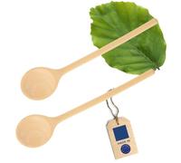 HOFMEISTER® 2 cucchiai da cucina in legno, 35 cm, prodotto naturale: fatto a mano, senza plastica, nessun graffio nella pentola, non trattato, resistente al calore, cucchiaio antibatterico in faggio,