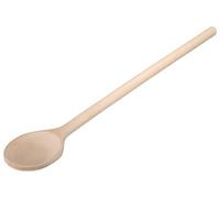 HOFMEISTER® Cucchiaio da cucina in legno, 80 cm, fatto a mano, senza plastica, resistente al calore, antibatterico, non trattato, faggio, rotondo, senza graffi nelle pentole