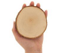 Hofmeister Dischi di Legno con Corteccia, sottobicchiere, Rotondi, Non verniciati, in Legno, 10 cm