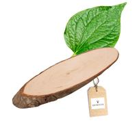 HOFMEISTER® Disco di Legno Non Verniciato, tavola di Corteccia (Ovale/27,5 cm)