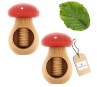 HOFMEISTER® Schiaccianoci Fly Mushroom, in Legno di faggio, Fatto a Mano in Europa, rompe Facilmente Qualsiasi Noce, Ideale per i Bambini, 10 x 6,5 x 6,5 cm