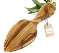 HOFMEISTER® Spremiagrumi a forma di punta in legno d'ulivo spremiagrumi per agrumi, accessori da bar, venature uniche