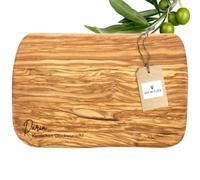 HOFMEISTER® Tagliere personalizzato per compleanno, anniversario e matrimonio, con testo desiderato, colleghi, amici e parenti, regalo in legno d'ulivo, 30 cm