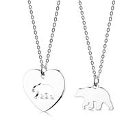 HOFOYA Set di collane con scritta "Sisters Best Friends Forever", per 2, 3, 4, mamma e figlia, collana dell'amicizia, regalo di Natale e compleanno per donne, adolescenti, migliori amiche e sorelle
