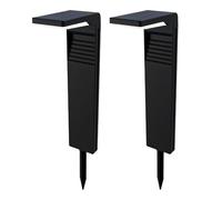 HOFTRONIC Maine 2-pack - Lampada solare da esterno, IP65, impermeabile, illuminazione solare per esterni, faretto solare per giardino, cortile, vialetto, percorso, marciapiede, terrazza