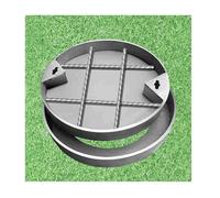 HOFUNTRE Coperchio E Telaio for Tombino Invisibili，Coperchio Tombino Incorporato，Resistente All'usura E Durevole, Forte Capacità Portante, Lavorazione Eccellente(40 * 40 * 5cm/15.7 * 15.7 * 1.96in)