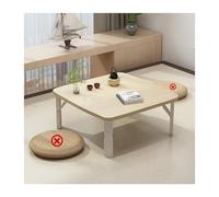 HOFUNTRE Materiale ecologico, stabile e resistente, tavolo da pavimento in tatami, sicuro e salutare,grande capacità ideale per casa, ufficio o studio.(Maple color,80x80x35cm)