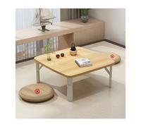 HOFUNTRE Materiale ecologico, stabile e resistente, tavolo da pavimento in tatami, sicuro e salutare,grande capacità ideale per casa, ufficio o studio.(Natural wood grain,70x70x35cm)