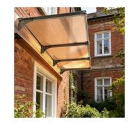 HOFUNTRE Pensilina da Esterno Dritta, Balconi, Giardini e Ingressi, Struttura Robusta, Elevata Trasmissione della Luce, Protezione contro Ogni Condizione Atmosferica(100cm/39.4in*180cm/71in)