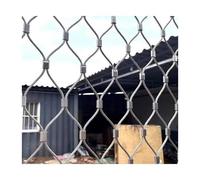 HOFUNTRE Rete Acciaio Inox Metallica，Può Essere Utilizzato Come Parapetto for Attrezzature, Rete Anticaduta Ad Alta Quota, Rete Di Supporto for Facciate, Recinzione Agricola(20 * 2.4m/65.6 * 7.8ft)