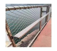 HOFUNTRE Rete Di Sicurezza Flessibile In Acciaio Inox , Rete Metallica Ispessita,Può Essere Utilizzato In Case, Giardini, Balconi, Magazzini, Cantieri Edili, Fabbriche, Ecc.(9 * 2m/29.5 * 6.5ft)