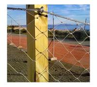 HOFUNTRE Rete Metallica Ispessita，Rete In Corda Di Acciaio Inossidabile，Può Essere Utilizzato In Case, Giardini, Scuole, Luoghi Panoramici, Zoo, Recinzioni Stradali, Ecc.(10 * 0.8m/32.8 * 2.6ft)