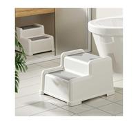 HOFUNTRE Sgabello Antiscivolo for Bagno, Cucina，Poggiapiedi ，Design A Doppio Strato, Stabile E Durevole, Forte Capacità Di Carico Ed Esercizi Di Indipendenza