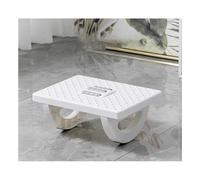 HOFUNTRE Sgabello One Step for Adulti ，sgabello Antipressione, Antiscivolo，Elevata Capacità Di Carico, Massaggio A Rulli, Poggiapiedi Antiscivolo, Adatto A Molteplici Scenari(White)