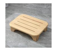 HOFUNTRE Sgabello One Step for Adulti ，sgabello Antipressione, Antiscivolo，Materiale In Legno Massello, Piedini Antiscivolo, Angoli Arrotondati, Elevata Capacità Di Carico(Varnish,45 * 32 * 15cm)