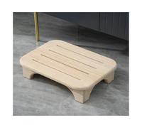 HOFUNTRE Sgabello One Step for Adulti ，sgabello Antipressione, Antiscivolo，Materiale In Legno Massello, Piedini Antiscivolo, Angoli Arrotondati, Elevata Capacità Di Carico(Wood color,45 * 32 * 12cm)