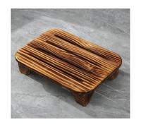 HOFUNTRE Sgabello One Step for Adulti ，sgabello Antipressione, Antiscivolo，Materiale In Legno Massello, Piedini Antiscivolo, Angoli Arrotondati, Elevata Capacità Di Carico(Burnt color,45 * 32 * 15cm)