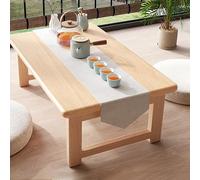 HOFUNTRE Tavolo pieghevole in legno di pino, completamente assemblato,superficie liscia senza schegge,tavolo pieghevole barre trasversali rinforzate, gambe robuste(120x50x25cm)