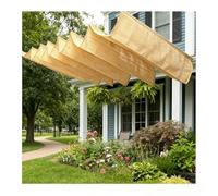 HOFUNTRE Telo ondulato parasole, HDPE resistente, protezione UV, vela parasole a forma di onda, efficace ombreggiatura, rifugio versatile, perfetto per terrazza(W:2.4m/7.87ft*L:4m/13.1ft)