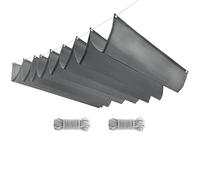 HOFUNTRE Tenda ombreggiante ondulata retrattile, vela parasole a forma di onda protezione UV, perfetta per patio, giardino, cortile, terrazza e posto auto(W:1.3m/4.26ft*L:20m/65ft)