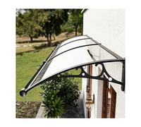 HOFUNTRE Tettoia in Alluminio,tettoia per esterno, Elevata Capacità di Carico, Resistente al Vento Forte,Ideale per Porte, Finestre, Terrazze, Balconi, Esterni(80cm/31.5in*130cm/51.2in)