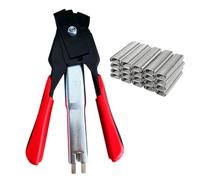 Hog Ring Pliers Set 18cm With 2500 C Type Nails For Fencing