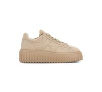 Hogan Sneaker da Donna H-Stripes Beige in Morbido camoscio - HXW6450FC6T BTMM024 - Taglia 36