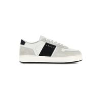 Hogan Sneaker da Uomo H-TV Bianca, Grigia e Nera in Pelle e Suede - HXM6680FL30 ODZ0001 - Taglia 7