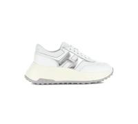 Hogan Sneakers da Donna Hi-Fi in Pelle Bianca e Argento - HXW6690FR30 U7I0351 - Taglia 37